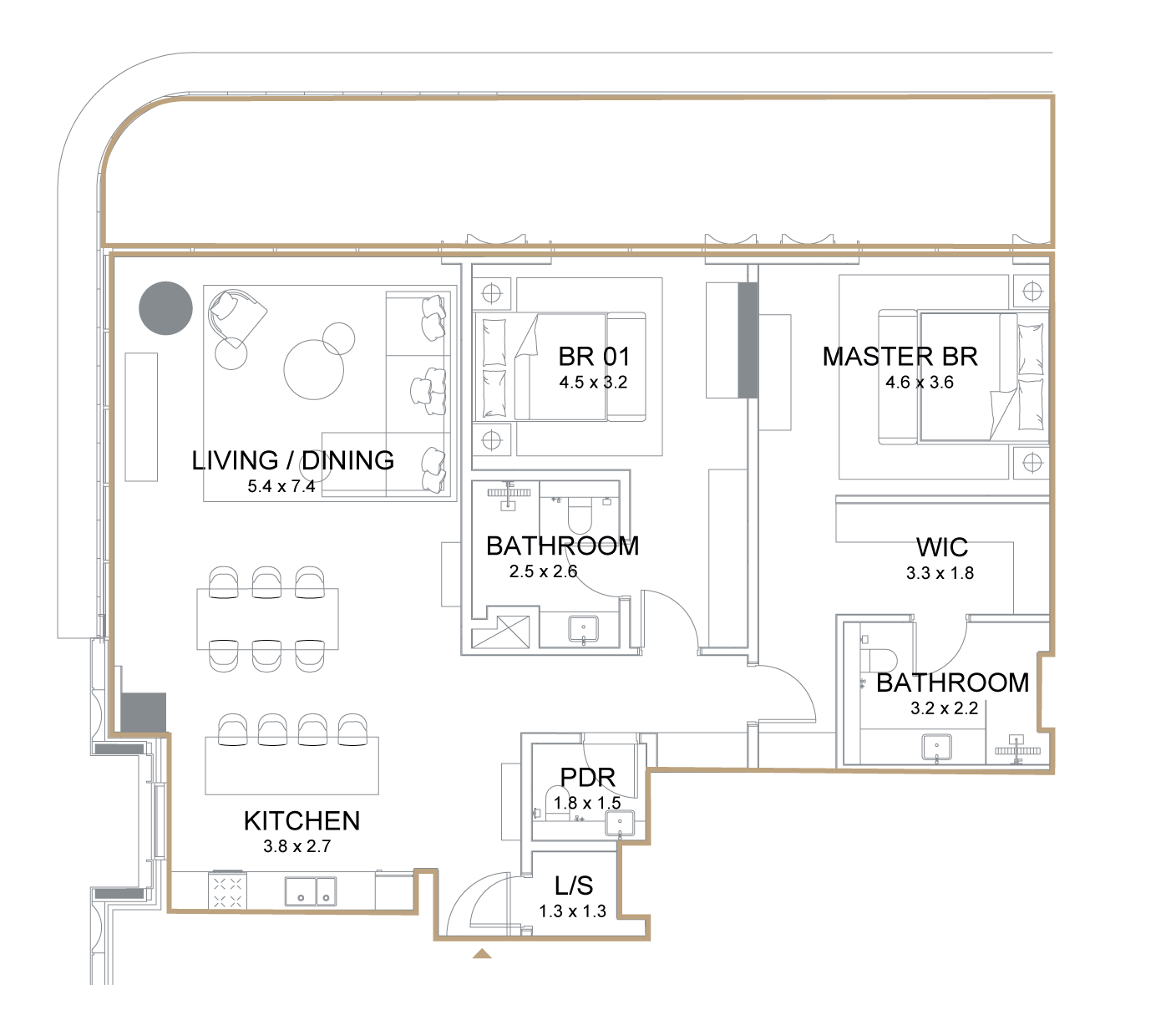 Residence Type 1A · alternate floor plan