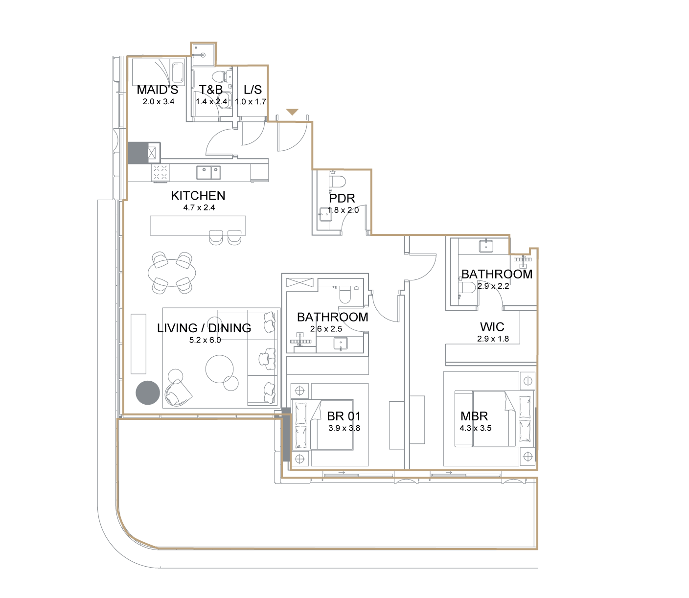Residence Type 7 floor plan