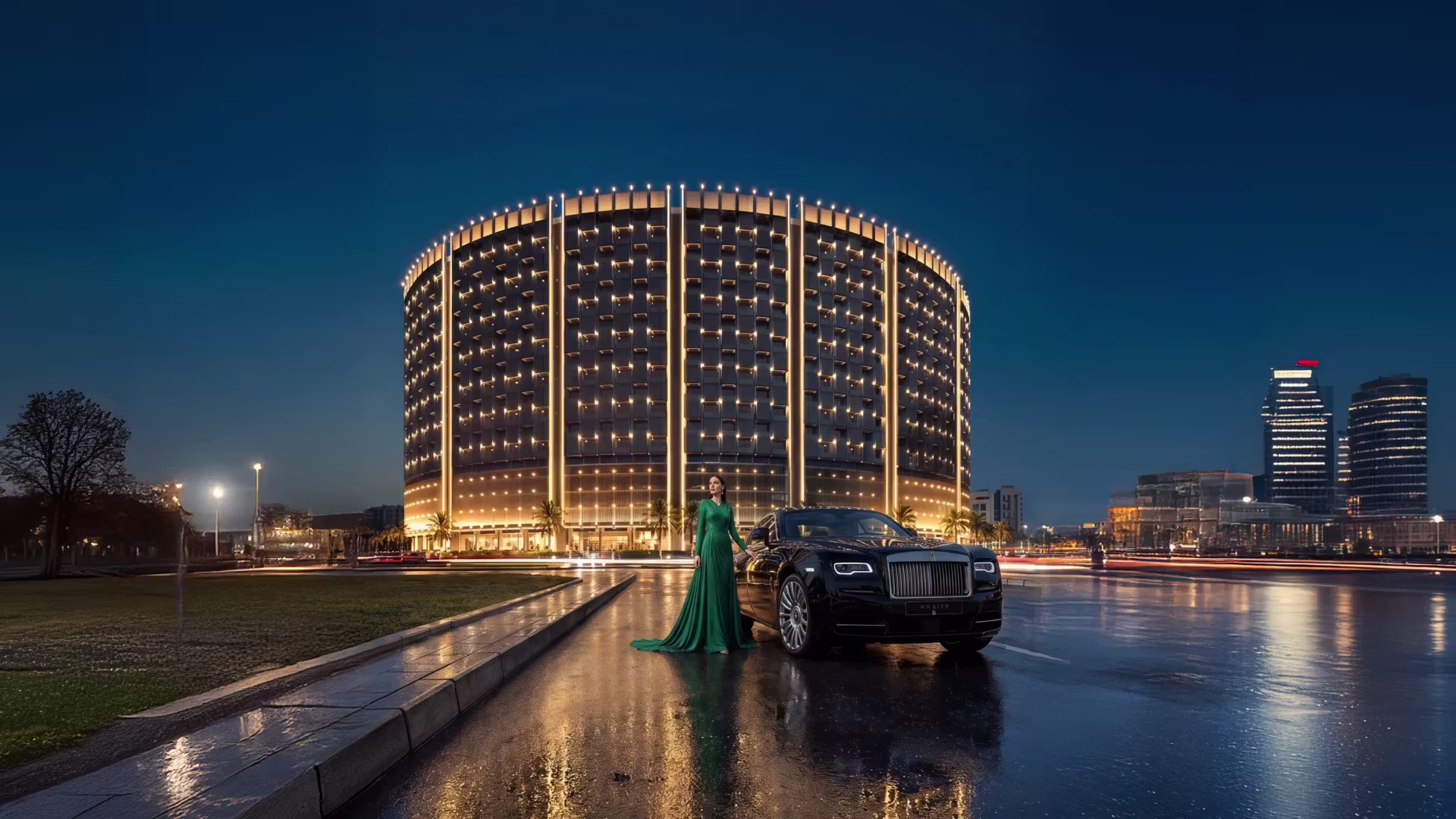 نمای برج Binghatti Wraith