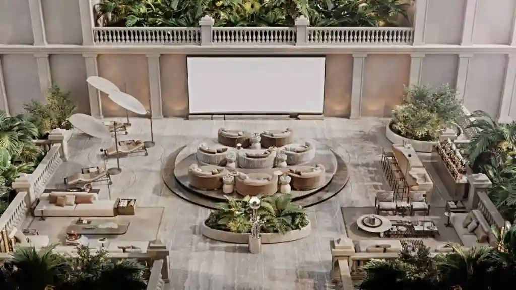 Raffles The Palm penthouse interior