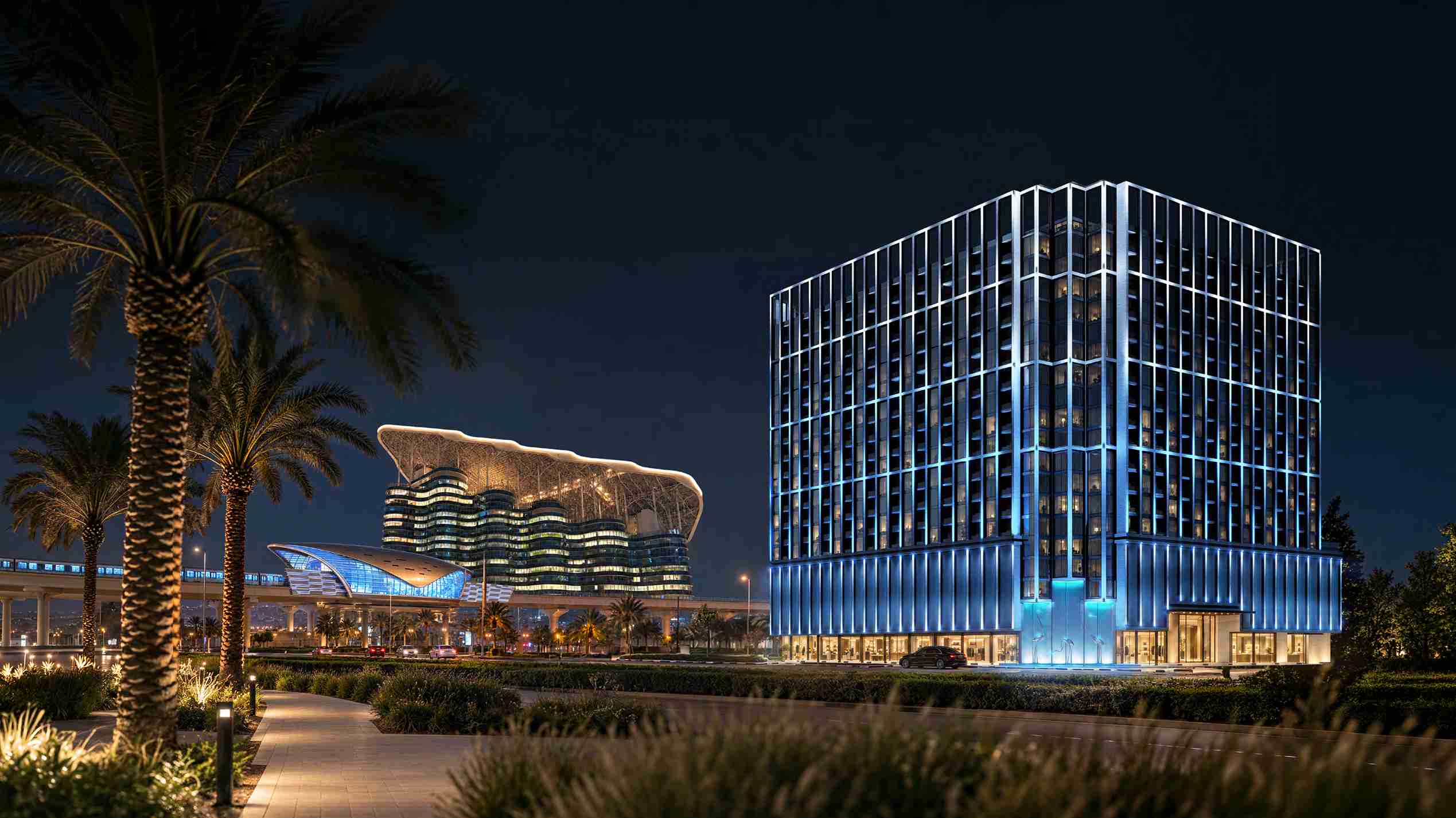 معماری در نور شب — بینگتی استارفال