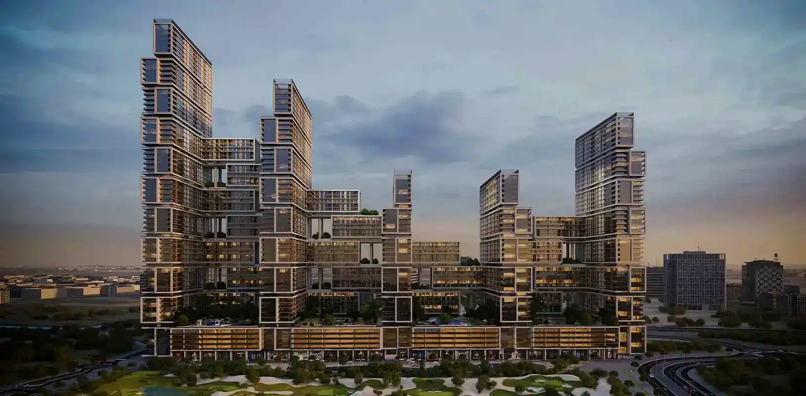 نمای پروژه The Element at Sobha One در Ras Al Khor